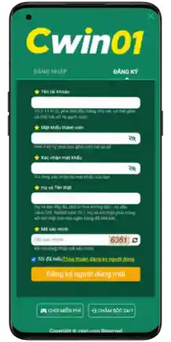 Đăng Ký Tài Khoản CWIN01